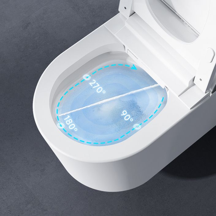 Elongated Contemporary Wall Hung Toilet Set with Wireless Remote Control Clearhalo 'Bathroom Remodel & Bathroom Fixtures' 'Bidets' 'Home Improvement' 'home_improvement' 'home_improvement_bidets' 'Toilets & Bidets' 1200x1200_0dc28dd8-97bf-4eb2-884e-a91d048bb6db