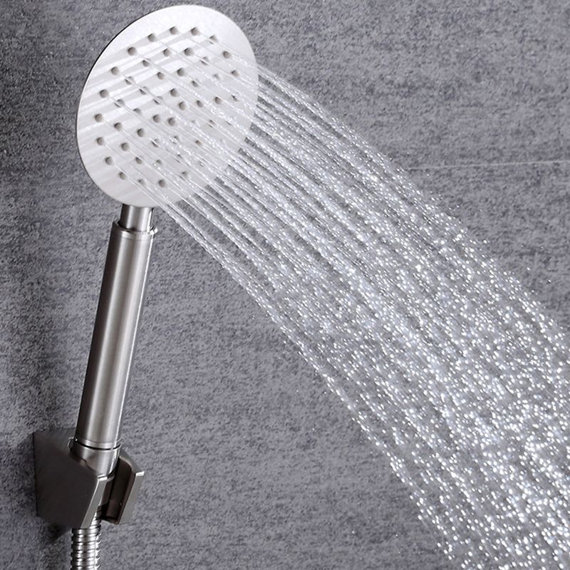 Contemporary Shower Combo Handheld Shower Head Stainless Steel Wall-Mount Shower Head Clearhalo 'Bathroom Remodel & Bathroom Fixtures' 'Home Improvement' 'home_improvement' 'home_improvement_shower_heads' 'Shower Heads' 'shower_heads' 'Showers & Bathtubs Plumbing' 'Showers & Bathtubs' 1200x1200_0dcfc461-147c-4a4f-b2dc-651f0ff04d9c