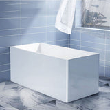 Antique Finish Soaking Bathtub Acrylic Rectangular Back to Wall Bath Tub Clearhalo 'Bathroom Remodel & Bathroom Fixtures' 'Bathtubs' 'Home Improvement' 'home_improvement' 'home_improvement_bathtubs' 'Showers & Bathtubs' 1200x1200_0dd29f09-5526-4fcb-82f2-21e8f0ee852f