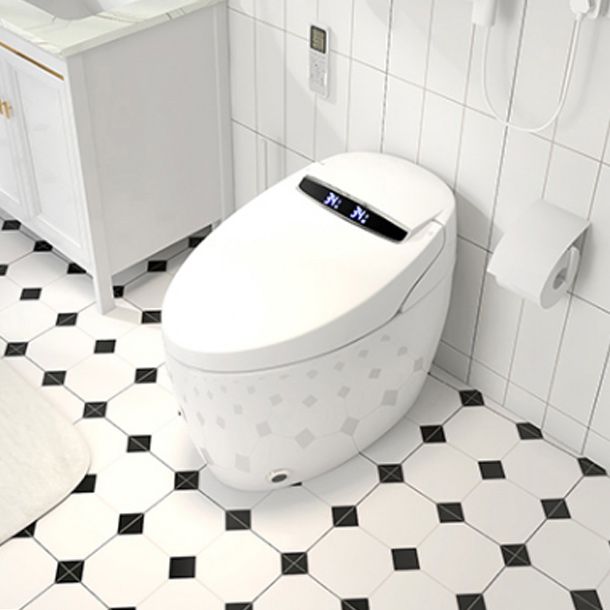 Heated Seat Floor Standing Bidet in White Ceramic Foot Sensor Bidets Clearhalo 'Bathroom Remodel & Bathroom Fixtures' 'Bidets' 'Home Improvement' 'home_improvement' 'home_improvement_bidets' 'Toilets & Bidets' 1200x1200_0deac659-0f13-4bfa-a9fd-bb00a269151c