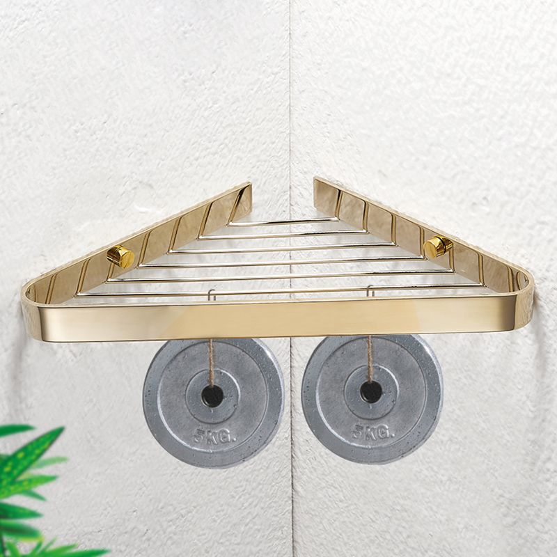 2-Piece Modern Bathroom Accessory Set, Polished Chrome/Gold, Bath Shelf Clearhalo 'Bathroom Hardware Sets' 'Bathroom Hardware' 'Bathroom Remodel & Bathroom Fixtures' 'bathroom_hardware_sets' 'Home Improvement' 'home_improvement' 'home_improvement_bathroom_hardware_sets' 1200x1200_0dff5da0-7aaf-4bd0-bf9c-f5214d78e981