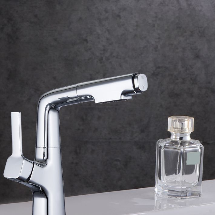 Modern Style Retractable Faucet Copper Single Handle Faucet for Kitchen Clearhalo 'Home Improvement' 'home_improvement' 'home_improvement_kitchen_faucets' 'Kitchen Faucets' 'Kitchen Remodel & Kitchen Fixtures' 'Kitchen Sinks & Faucet Components' 'kitchen_faucets' 1200x1200_0e113c45-395f-48f3-a780-64abed1207eb