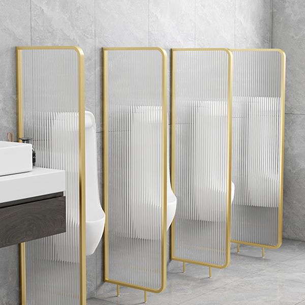 Patterned Bath Fixed Panel Metal Tempered Fixed Glass Panel with Square Hardware Clearhalo 'Bathroom Remodel & Bathroom Fixtures' 'Home Improvement' 'home_improvement' 'home_improvement_shower_tub_doors' 'Shower and Tub Doors' 'shower_tub_doors' 'Showers & Bathtubs' 1200x1200_0e11a514-8229-4a0a-9149-a2138096aa86