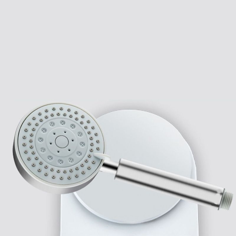 Stainless Steel Round Hand Shower Adjustable Spray Pattern Showerhead Clearhalo 'Bathroom Remodel & Bathroom Fixtures' 'Home Improvement' 'home_improvement' 'home_improvement_shower_heads' 'Shower Heads' 'shower_heads' 'Showers & Bathtubs Plumbing' 'Showers & Bathtubs' 1200x1200_0e2b32c8-8b10-4e4b-b30a-e30f213ea9d4