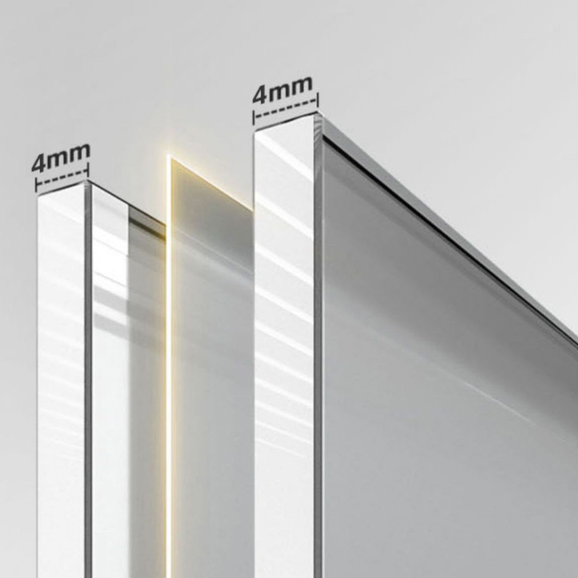 Semi-Frameless Single Sliding Shower Door Transparent Laminated Glass Shower Bath Door Clearhalo 'Bathroom Remodel & Bathroom Fixtures' 'Home Improvement' 'home_improvement' 'home_improvement_shower_tub_doors' 'Shower and Tub Doors' 'shower_tub_doors' 'Showers & Bathtubs' 1200x1200_0e2baab1-dce5-4295-9a58-5ac3310e12d9