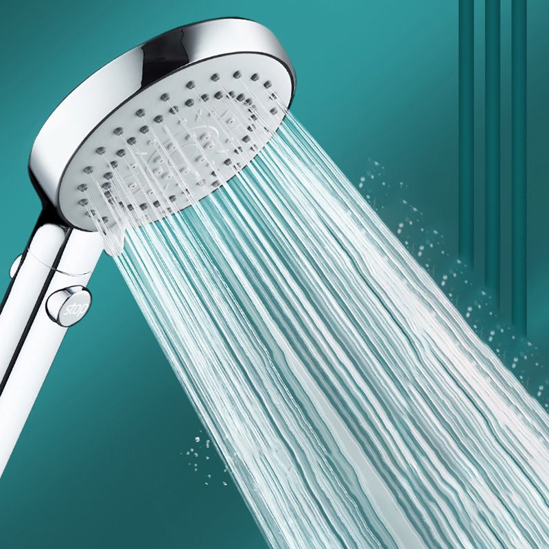 Contemporary Shower Head Combo Rain Fall Chrome Wall-Mount Shower Head Clearhalo 'Bathroom Remodel & Bathroom Fixtures' 'Home Improvement' 'home_improvement' 'home_improvement_shower_heads' 'Shower Heads' 'shower_heads' 'Showers & Bathtubs Plumbing' 'Showers & Bathtubs' 1200x1200_0e3a4d56-d01d-4977-b5e1-45a84cd01599
