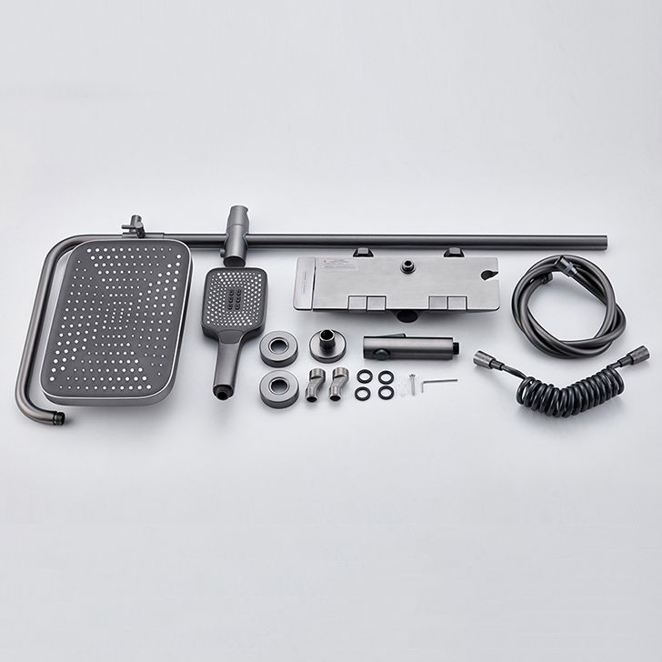 Modern Shower System Adjustable Shower Head Slide Bar Wall Mounted Shower Set Clearhalo 'Bathroom Remodel & Bathroom Fixtures' 'Home Improvement' 'home_improvement' 'home_improvement_shower_faucets' 'Shower Faucets & Systems' 'shower_faucets' 'Showers & Bathtubs Plumbing' 'Showers & Bathtubs' 1200x1200_0e4519fb-4daf-4871-811b-2e7687ee7a03