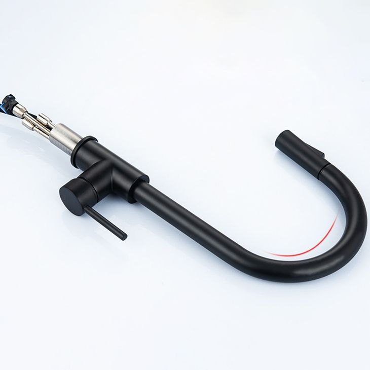 Kitchen Bar Faucet Swivel Spout Gooseneck Touch Sensor Faucet with Pull Down Sprayer Clearhalo 'Home Improvement' 'home_improvement' 'home_improvement_kitchen_faucets' 'Kitchen Faucets' 'Kitchen Remodel & Kitchen Fixtures' 'Kitchen Sinks & Faucet Components' 'kitchen_faucets' 1200x1200_0e4849fa-0883-41b6-b245-d5268435f1a3