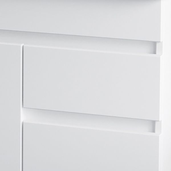 Ceramic Single Bathroom Vanity Modern White Rectangular Freestanding Vanity Set Clearhalo 'Bathroom Remodel & Bathroom Fixtures' 'Bathroom Vanities' 'bathroom_vanities' 'Home Improvement' 'home_improvement' 'home_improvement_bathroom_vanities' 1200x1200_0e493d73-626d-4750-8f37-61690bed2aa1