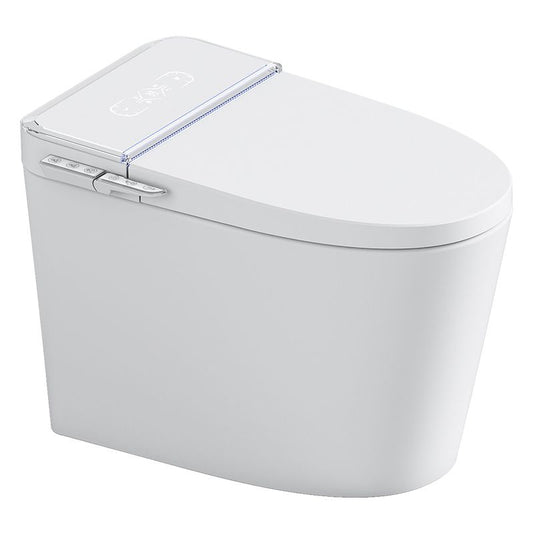 White Smart Toilet Elongated Bidet Seat with Unlimited Warm Water Clearhalo 'Bathroom Remodel & Bathroom Fixtures' 'Bidets' 'Home Improvement' 'home_improvement' 'home_improvement_bidets' 'Toilets & Bidets' 1200x1200_0e61803d-0ab9-41ed-b01f-550bfa85ea0b