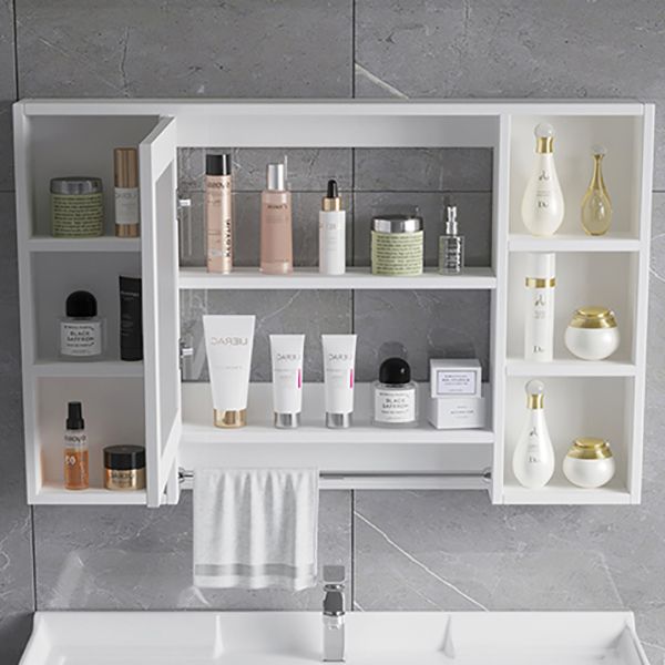 Ceramic Single Bathroom Vanity Modern White Rectangular Freestanding Vanity Set Clearhalo 'Bathroom Remodel & Bathroom Fixtures' 'Bathroom Vanities' 'bathroom_vanities' 'Home Improvement' 'home_improvement' 'home_improvement_bathroom_vanities' 1200x1200_0e72c3c9-b9ca-49c9-9d2a-80ebc61f601b