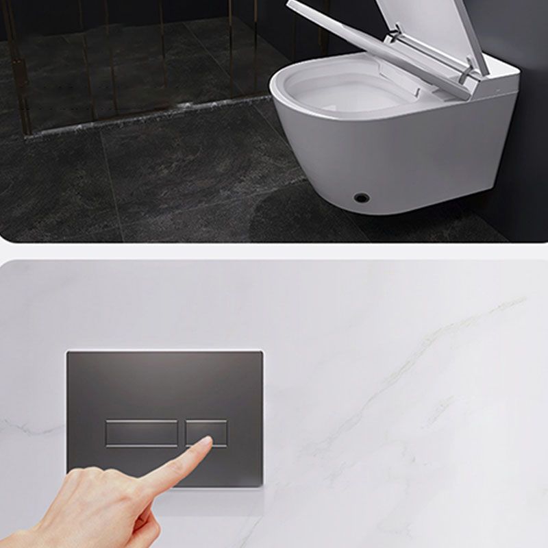 White Wall Mounted Bidet with Unlimited Warm Water and Heated Seat Clearhalo 'Bathroom Remodel & Bathroom Fixtures' 'Bidets' 'Home Improvement' 'home_improvement' 'home_improvement_bidets' 'Toilets & Bidets' 1200x1200_0ea4b087-29db-4bc4-8444-414246da40f6