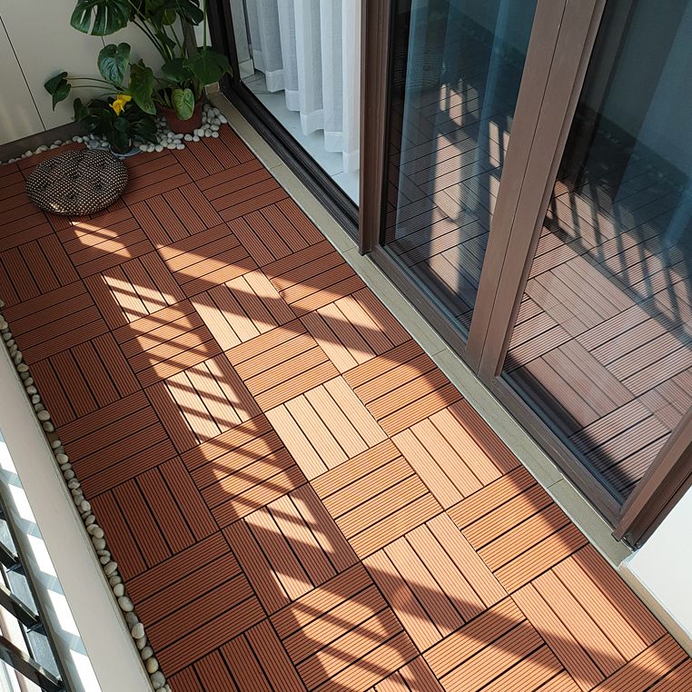 11 Pack 12" X 12" Square Deck/Patio Flooring Tiles Snap Fit for Outdoor Patio Tiles Clearhalo 'Home Improvement' 'home_improvement' 'home_improvement_outdoor_deck_tiles_planks' 'Outdoor Deck Tiles & Planks' 'Outdoor Flooring & Tile' 'Outdoor Remodel' 'outdoor_deck_tiles_planks' 1200x1200_0ebab85c-6821-4baf-a986-9506bbd0f300