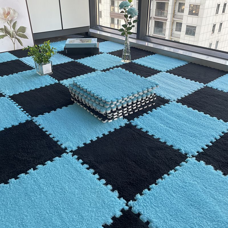 Dark Color Level Loop Carpet Tile Non-Skid Interlocking Bedroom Carpet Tiles Clearhalo 'Carpet Tiles & Carpet Squares' 'carpet_tiles_carpet_squares' 'Flooring 'Home Improvement' 'home_improvement' 'home_improvement_carpet_tiles_carpet_squares' Walls and Ceiling' 1200x1200_0ec2a443-6f84-445a-bda1-e4dde48d0ee0