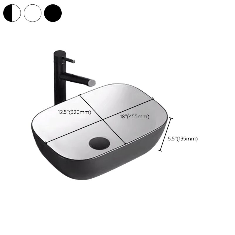 Modern Bathroom Sink Porcelain Rectangular with Pop-Up Drain and Faucet Wash Stand Clearhalo 'Bathroom Remodel & Bathroom Fixtures' 'Bathroom Sinks & Faucet Components' 'Bathroom Sinks' 'bathroom_sink' 'Home Improvement' 'home_improvement' 'home_improvement_bathroom_sink' 1200x1200_0ee5a24b-1a27-4f7e-b981-b1b3e0b45b08