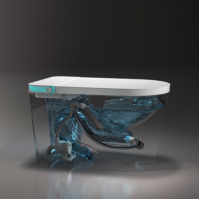 Electronic Toilet Seat Elongated Standing Bidet with Heated Seat Clearhalo 'Bathroom Remodel & Bathroom Fixtures' 'Bidets' 'Home Improvement' 'home_improvement' 'home_improvement_bidets' 'Toilets & Bidets' 1200x1200_0ee782ff-f544-4494-845c-a2cec9292fc5