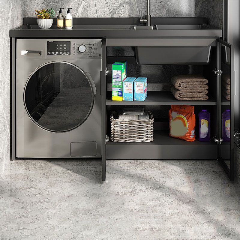 Freestanding Faucet Included Modern Bathroom Sink Vanity with Sink Clearhalo 'Bathroom Remodel & Bathroom Fixtures' 'Bathroom Vanities' 'bathroom_vanities' 'Home Improvement' 'home_improvement' 'home_improvement_bathroom_vanities' 1200x1200_0efa10b5-9e29-453d-a738-53688b8ef150