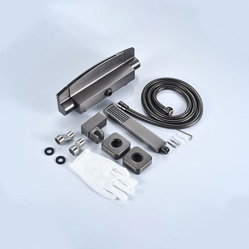 Contemporary Bathroom Faucet Wall Mounted Copper Low Arc Fixed Clawfoot Tub Faucets Clearhalo 'Bathroom Remodel & Bathroom Fixtures' 'Bathtub Faucets' 'bathtub_faucets' 'Home Improvement' 'home_improvement' 'home_improvement_bathtub_faucets' 1200x1200_0f0709f7-6cda-4c93-86ec-f15bc9b7a2ba