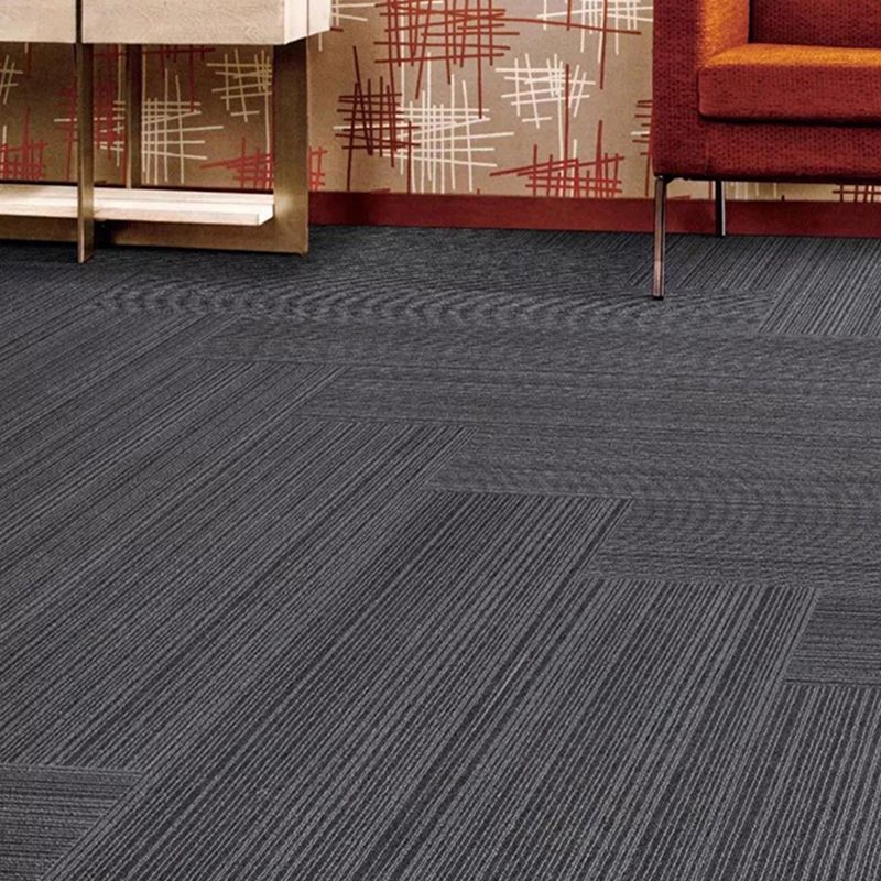 Indoor Level Loop Carpet Tile Dark Color Non-Skid Loose Lay Carpet Tiles Clearhalo 'Carpet Tiles & Carpet Squares' 'carpet_tiles_carpet_squares' 'Flooring 'Home Improvement' 'home_improvement' 'home_improvement_carpet_tiles_carpet_squares' Walls and Ceiling' 1200x1200_0f219de5-95db-4df6-a77a-6c21e02b932b
