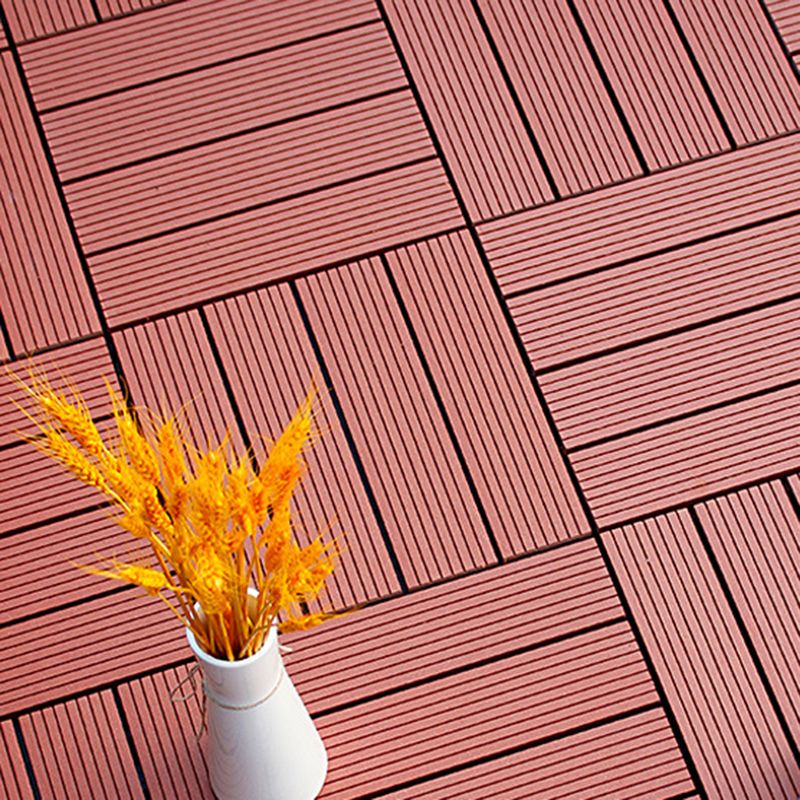 12" X 12" 4-Slat Square Deck/Patio Flooring Tiles Snapping Installation Floor Board Tiles Clearhalo 'Home Improvement' 'home_improvement' 'home_improvement_outdoor_deck_tiles_planks' 'Outdoor Deck Tiles & Planks' 'Outdoor Flooring & Tile' 'Outdoor Remodel' 'outdoor_deck_tiles_planks' 1200x1200_0f22286b-22f4-4466-b637-e47ecf4ded95