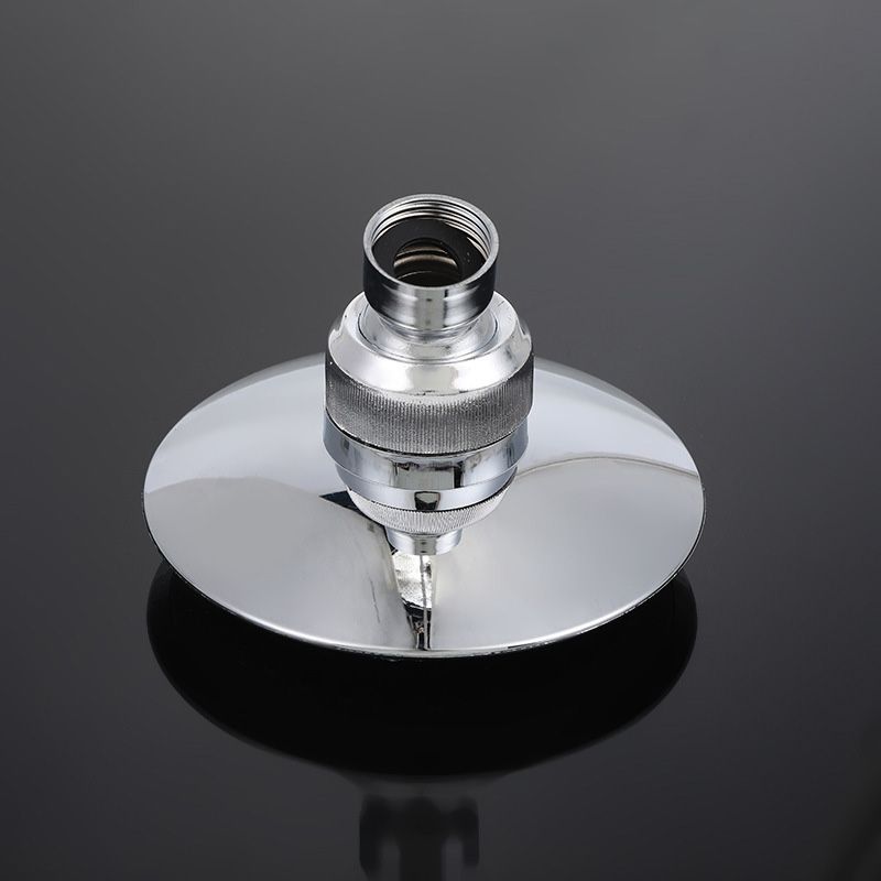 Round Shape Shower Head Modern Swivel Wall Mounted Fixed Shower Head Clearhalo 'Bathroom Remodel & Bathroom Fixtures' 'Home Improvement' 'home_improvement' 'home_improvement_shower_heads' 'Shower Heads' 'shower_heads' 'Showers & Bathtubs Plumbing' 'Showers & Bathtubs' 1200x1200_0f4523b2-def6-4f0e-94ce-891f809f725e