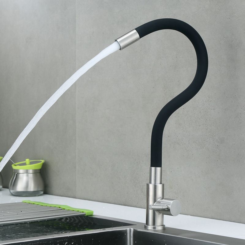 Modern 1-Handle Faucets Touchless with Water Dispenser Standard Kitchen Faucets Clearhalo 'Home Improvement' 'home_improvement' 'home_improvement_kitchen_faucets' 'Kitchen Faucets' 'Kitchen Remodel & Kitchen Fixtures' 'Kitchen Sinks & Faucet Components' 'kitchen_faucets' 1200x1200_0f859ee1-3e87-4ff9-816f-550c060672ca