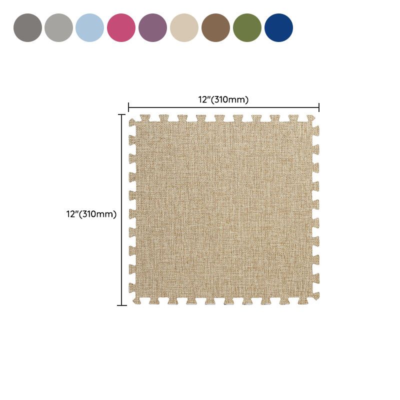 Carpet Tile Non-Skid Fade Resistant Solid Color Interlocking Carpet Tiles Dining Room Clearhalo 'Carpet Tiles & Carpet Squares' 'carpet_tiles_carpet_squares' 'Flooring 'Home Improvement' 'home_improvement' 'home_improvement_carpet_tiles_carpet_squares' Walls and Ceiling' 1200x1200_0f88f14f-d420-4db6-b7bd-7089f263f1e8