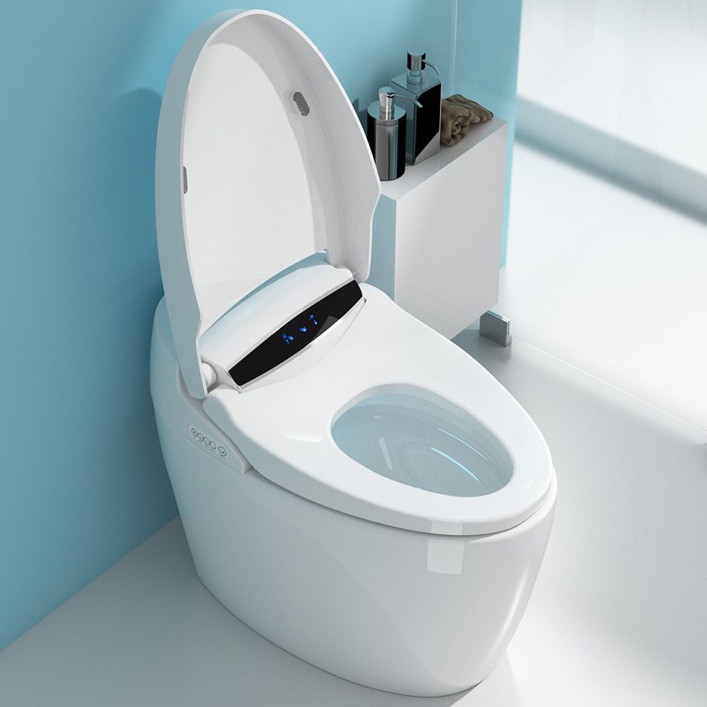 Porcelain Floor Mounted Toilet One-Piece Toilet Modern Toilet Bowl Clearhalo 'Bathroom Remodel & Bathroom Fixtures' 'Home Improvement' 'home_improvement' 'home_improvement_toilets' 'Toilets & Bidets' 'Toilets' 1200x1200_0fa7bc7b-8e33-40a5-bf3d-0a57388e5dd7