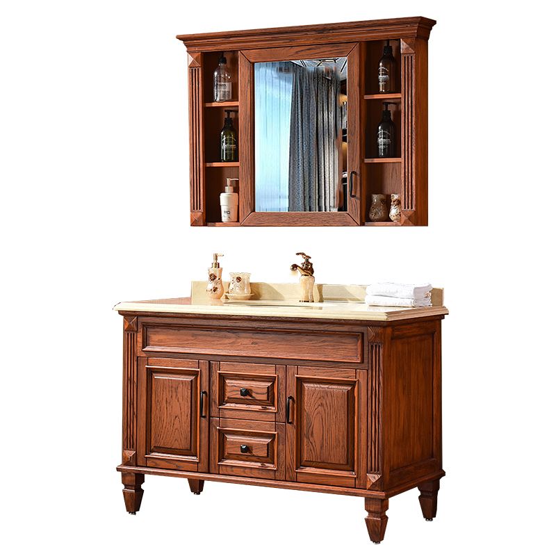 Traditional Freestanding Bathroom Vanity Solid Wood Bathroom Vanity Set for Bathroom Clearhalo 'Bathroom Remodel & Bathroom Fixtures' 'Bathroom Vanities' 'bathroom_vanities' 'Home Improvement' 'home_improvement' 'home_improvement_bathroom_vanities' 1200x1200_0fb7eea2-cd9d-4379-8c1b-53ff2a6fbb85