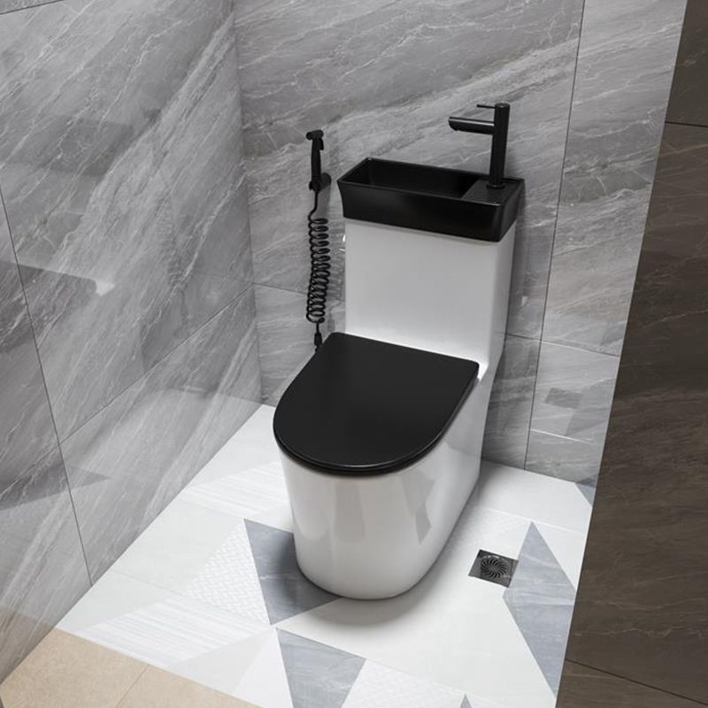 Contemporary 1 Piece Flush Toilet Floor Mounted Urine Toilet for Washroom Clearhalo 'Bathroom Remodel & Bathroom Fixtures' 'Home Improvement' 'home_improvement' 'home_improvement_toilets' 'Toilets & Bidets' 'Toilets' 1200x1200_0fbe934f-0ab4-427e-aa46-a74caf789ea7