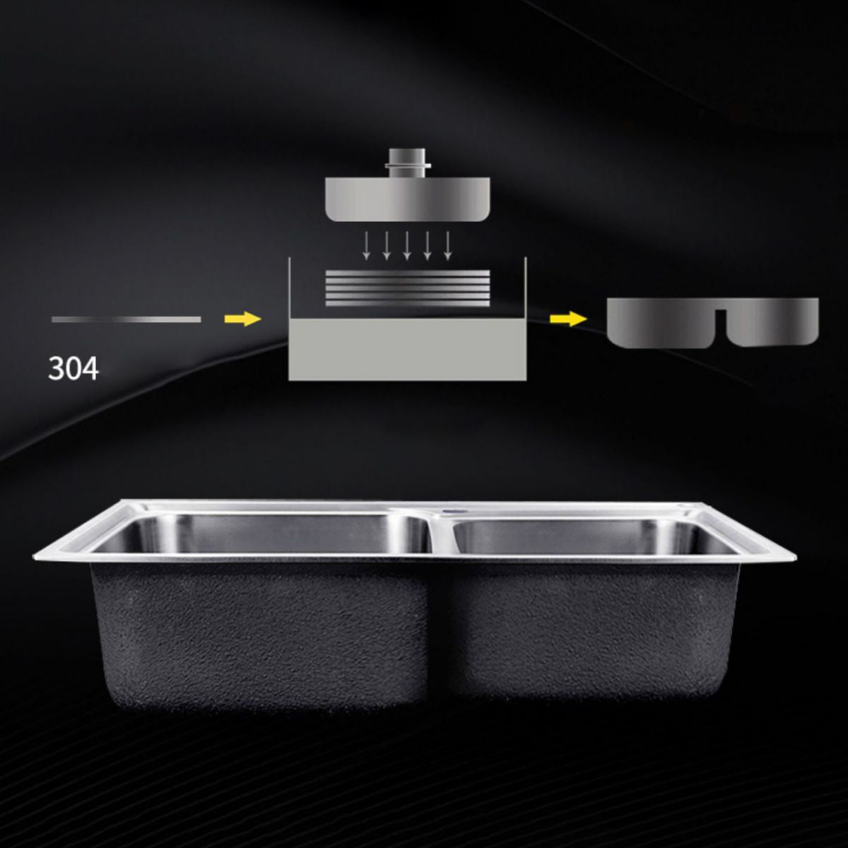 Rectangle 2 Holes Kitchen Sink Stainless Steel Double Basin Sink Clearhalo 'Home Improvement' 'home_improvement' 'home_improvement_kitchen_sinks' 'Kitchen Remodel & Kitchen Fixtures' 'Kitchen Sinks & Faucet Components' 'Kitchen Sinks' 'kitchen_sinks' 1200x1200_0fc2809f-9998-49f5-84ac-abf62e0ac256