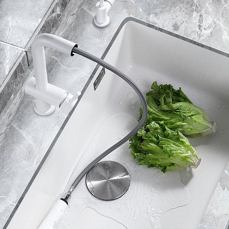 Contemporary Single Bowl Sink Overflow Hole Faucet Kitchen Sink in White Clearhalo 'Home Improvement' 'home_improvement' 'home_improvement_kitchen_sinks' 'Kitchen Remodel & Kitchen Fixtures' 'Kitchen Sinks & Faucet Components' 'Kitchen Sinks' 'kitchen_sinks' 1200x1200_0fc2b6b0-1034-46dc-88a3-a3701fd135df