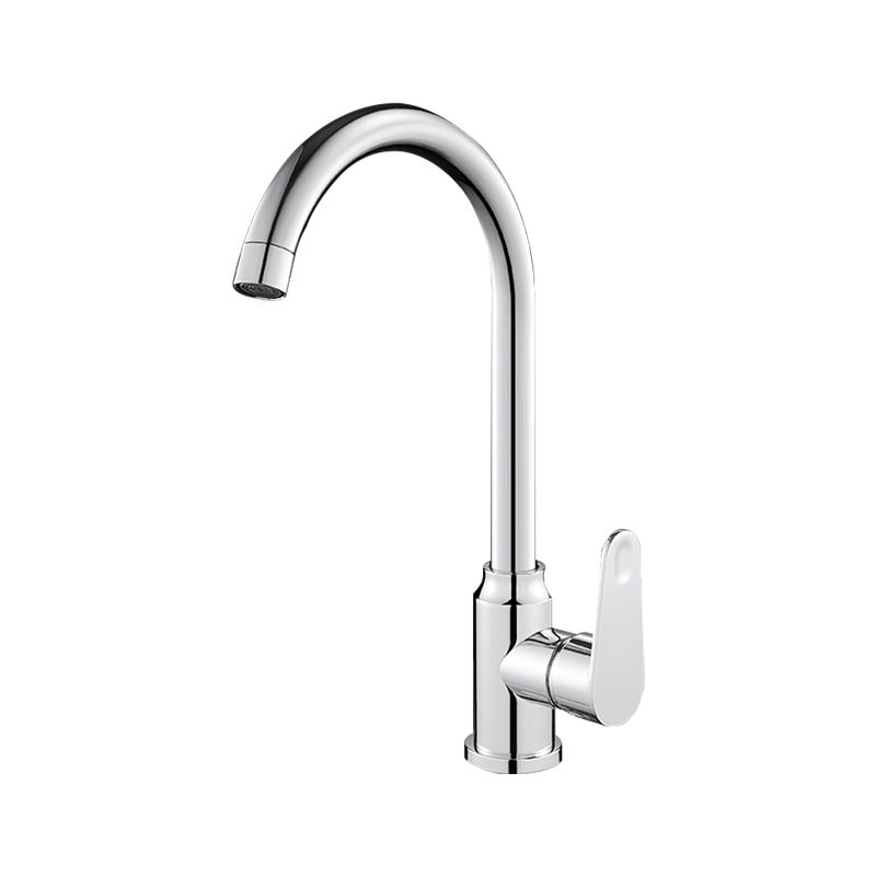 Stainless Steel Kitchen Faucet High Arch Standard Kitchen Faucet with No Sensor Clearhalo 'Home Improvement' 'home_improvement' 'home_improvement_kitchen_faucets' 'Kitchen Faucets' 'Kitchen Remodel & Kitchen Fixtures' 'Kitchen Sinks & Faucet Components' 'kitchen_faucets' 1200x1200_0fc7053f-96da-4deb-9fa7-46a7bc7daff8