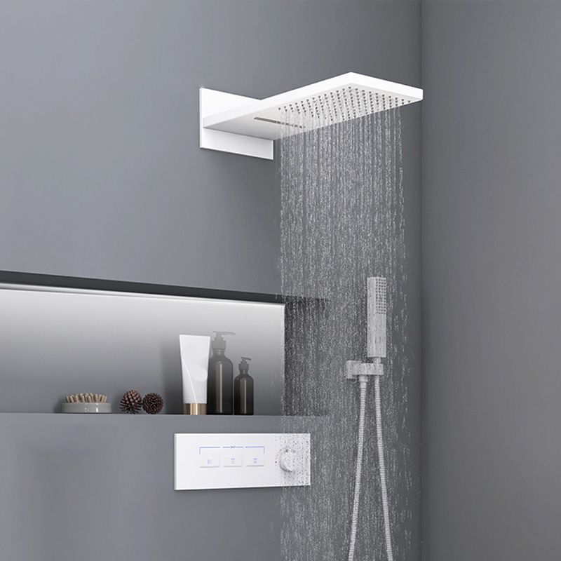 Modern Shower Set Handheld Shower Head Wall Mounted Shower System Clearhalo 'Bathroom Remodel & Bathroom Fixtures' 'Home Improvement' 'home_improvement' 'home_improvement_shower_faucets' 'Shower Faucets & Systems' 'shower_faucets' 'Showers & Bathtubs Plumbing' 'Showers & Bathtubs' 1200x1200_0fd8b2d0-da8d-443d-9f4b-e466af08e79e