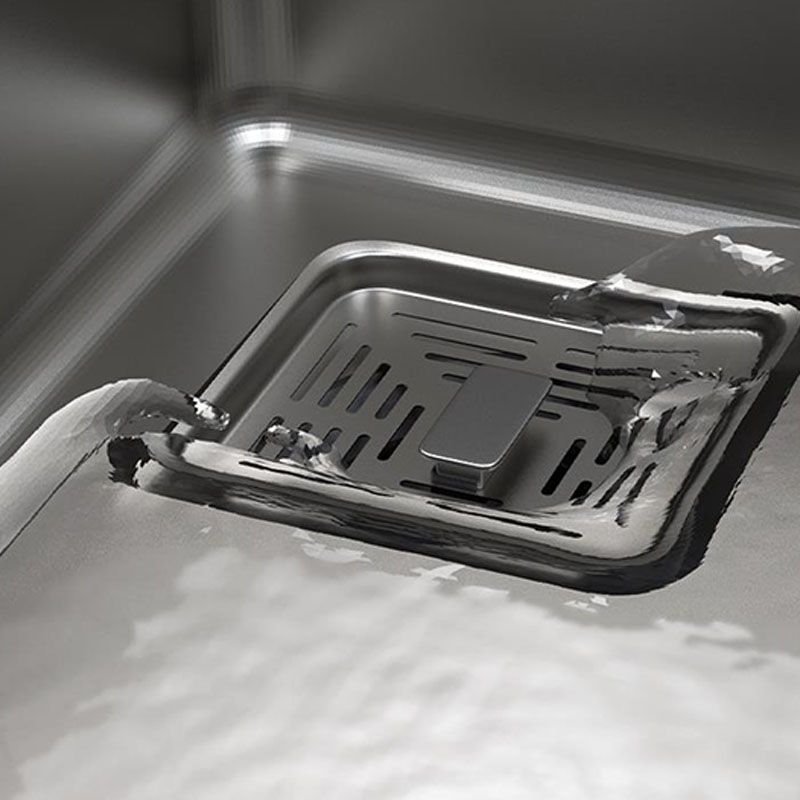 Modern Kitchen Sink Stainless Steel with Drain Assembly and Strainer Workstation Sink Clearhalo 'Home Improvement' 'home_improvement' 'home_improvement_kitchen_sinks' 'Kitchen Remodel & Kitchen Fixtures' 'Kitchen Sinks & Faucet Components' 'Kitchen Sinks' 'kitchen_sinks' 1200x1200_0fddd8af-2eae-48b3-8845-8a050fe01c52