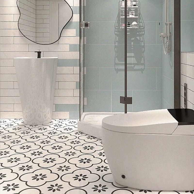 Square Ceramic Matte Straight Edge Singular Tile Moroccan Bathroom Floor Clearhalo 'Floor Tiles & Wall Tiles' 'floor_tiles_wall_tiles' 'Flooring 'Home Improvement' 'home_improvement' 'home_improvement_floor_tiles_wall_tiles' Walls and Ceiling' 1200x1200_0ffa0343-e1d2-4109-bf89-36b376cf69b9