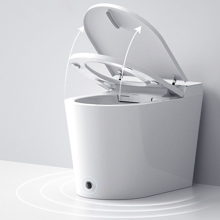 Modern Siphon Jet One Piece Toilet Bowl Heated Seat White Urine Toilet with Toilet Seat Clearhalo 'Bathroom Remodel & Bathroom Fixtures' 'Home Improvement' 'home_improvement' 'home_improvement_toilets' 'Toilets & Bidets' 'Toilets' 1200x1200_100f86d8-badb-43dd-8311-b2c98464c3ab