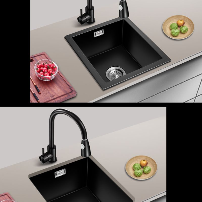 Quartz Kitchen Sink Single Bowl Drop-In Kitchen Sink with Rectangular Shape Clearhalo 'Home Improvement' 'home_improvement' 'home_improvement_kitchen_sinks' 'Kitchen Remodel & Kitchen Fixtures' 'Kitchen Sinks & Faucet Components' 'Kitchen Sinks' 'kitchen_sinks' 1200x1200_101ef1a3-a65a-4906-86e0-baeef08811a4
