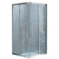 Double Sliding Corner Shower Enclosure Framed Tempered Glass Shower Enclosure Clearhalo 'Bathroom Remodel & Bathroom Fixtures' 'Home Improvement' 'home_improvement' 'home_improvement_shower_stalls_enclosures' 'Shower Stalls & Enclosures' 'shower_stalls_enclosures' 'Showers & Bathtubs' 1200x1200_1023790f-243b-4808-90cc-4a950daf399f
