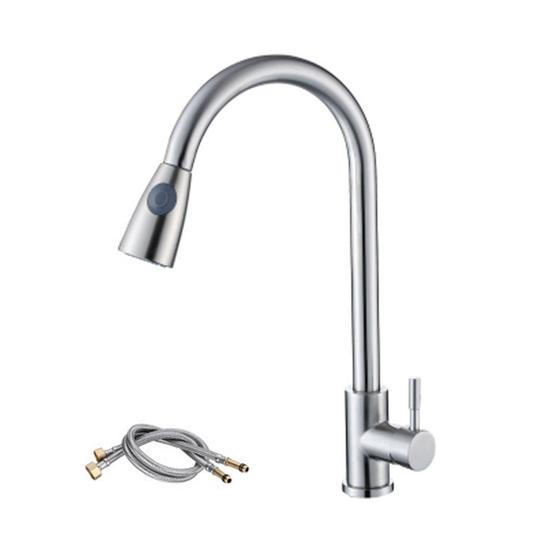 Modern Faucets 1-Handle Pull down with Water Dispenser Standard Kitchen Faucets Clearhalo 'Home Improvement' 'home_improvement' 'home_improvement_kitchen_faucets' 'Kitchen Faucets' 'Kitchen Remodel & Kitchen Fixtures' 'Kitchen Sinks & Faucet Components' 'kitchen_faucets' 1200x1200_1034f1c4-9619-426f-b082-6836f4d6fb85