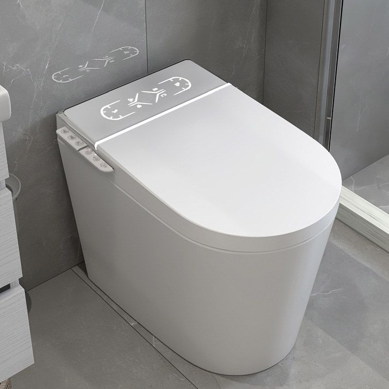 Modern White Heated Seat Toilet ABS Floor Mounted Flush Toilet with Seat Clearhalo 'Bathroom Remodel & Bathroom Fixtures' 'Home Improvement' 'home_improvement' 'home_improvement_toilets' 'Toilets & Bidets' 'Toilets' 1200x1200_103799f5-4708-4117-a565-fe64f731883b