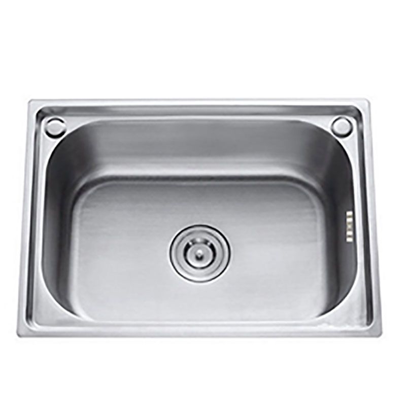 Modern Single Bowl Kitchen Sink Stainless Steel Sink with Basket Strainer Clearhalo 'Home Improvement' 'home_improvement' 'home_improvement_kitchen_sinks' 'Kitchen Remodel & Kitchen Fixtures' 'Kitchen Sinks & Faucet Components' 'Kitchen Sinks' 'kitchen_sinks' 1200x1200_1049bb04-cdc6-4706-bf96-da826f53df0e