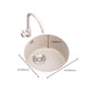 Round Kitchen Sink Quartz Single Bowl Kitchen Sink with Drain Assembly Clearhalo 'Home Improvement' 'home_improvement' 'home_improvement_kitchen_sinks' 'Kitchen Remodel & Kitchen Fixtures' 'Kitchen Sinks & Faucet Components' 'Kitchen Sinks' 'kitchen_sinks' 1200x1200_1069826e-653a-4527-a0d6-8ff3109e7024