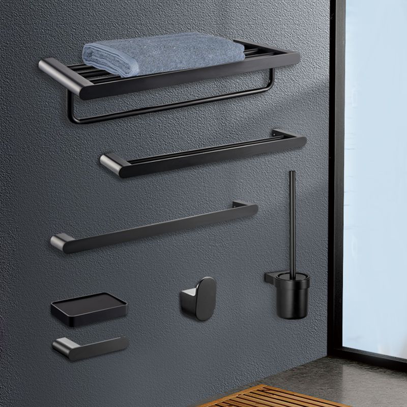 Modern Bathroom Accessories Hardware Set Black Bathroom Hardware Set Clearhalo 'Bathroom Hardware Sets' 'Bathroom Hardware' 'Bathroom Remodel & Bathroom Fixtures' 'bathroom_hardware_sets' 'Home Improvement' 'home_improvement' 'home_improvement_bathroom_hardware_sets' 1200x1200_10791f0a-700e-4d83-bc00-43bfba38c02c