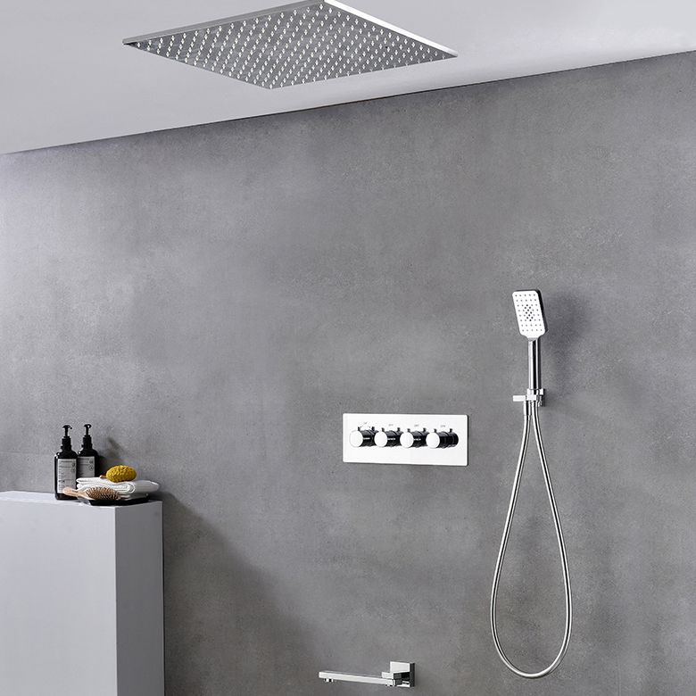 Modern Shower Trim Brass Slide Bar Included Adjustable Shower Head Shower Combo Clearhalo 'Bathroom Remodel & Bathroom Fixtures' 'Home Improvement' 'home_improvement' 'home_improvement_shower_faucets' 'Shower Faucets & Systems' 'shower_faucets' 'Showers & Bathtubs Plumbing' 'Showers & Bathtubs' 1200x1200_108d92c8-1526-4489-a5d6-33b9cec661a1