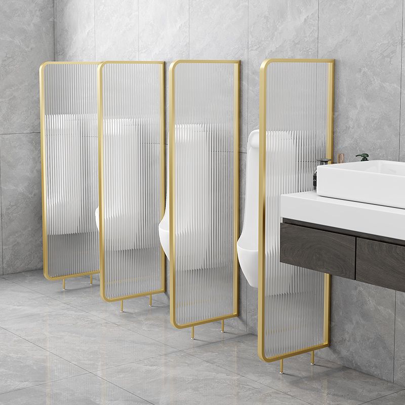 Patterned Bath Fixed Panel Metal Tempered Fixed Glass Panel with Square Hardware Clearhalo 'Bathroom Remodel & Bathroom Fixtures' 'Home Improvement' 'home_improvement' 'home_improvement_shower_tub_doors' 'Shower and Tub Doors' 'shower_tub_doors' 'Showers & Bathtubs' 1200x1200_109cf9c5-1bc7-47c9-9959-fd63def928aa