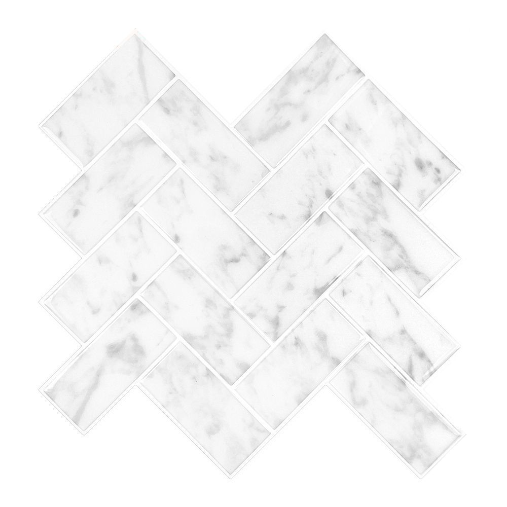 Modern Peel & Stick Mosaic Tile PVC Herringbone Peel and Stick Wall Tile Clearhalo 'Flooring 'Home Improvement' 'home_improvement' 'home_improvement_peel_stick_blacksplash' 'Peel & Stick Backsplash Tile' 'peel_stick_blacksplash' 'Walls & Ceilings' Walls and Ceiling' 1200x1200_109f45e2-6a40-4a18-aa54-6ea948ad2b9f