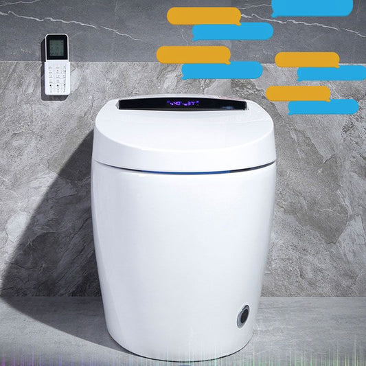Ceramic Bidets Elongated White Contemporary Foot Sensor Smart Toilet Clearhalo 'Bathroom Remodel & Bathroom Fixtures' 'Bidets' 'Home Improvement' 'home_improvement' 'home_improvement_bidets' 'Toilets & Bidets' 1200x1200_10c39afc-f34d-41ce-a9c2-e2da0af3590a