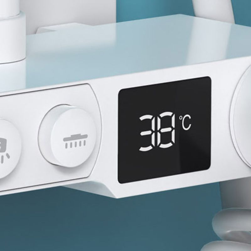 Contemporary Shower System Adjustable Shower Head Slide Bar Wall Mounted Shower Set Clearhalo 'Bathroom Remodel & Bathroom Fixtures' 'Home Improvement' 'home_improvement' 'home_improvement_shower_faucets' 'Shower Faucets & Systems' 'shower_faucets' 'Showers & Bathtubs Plumbing' 'Showers & Bathtubs' 1200x1200_10c5b438-7dce-4fa7-bcc0-298b1a3e8d0e