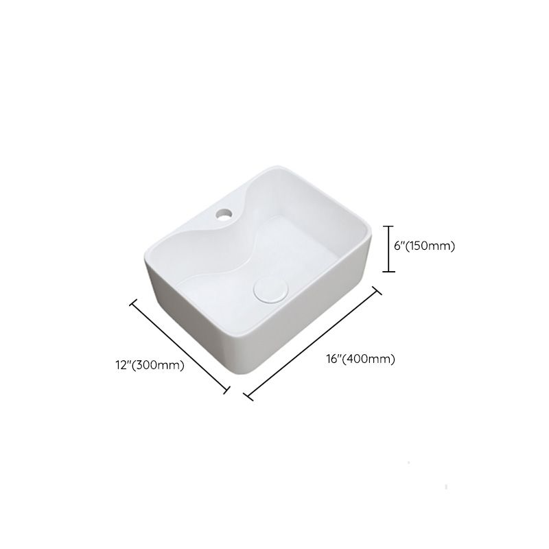 Fade Resistant Bath Sink White Rectangular Ceramic Faucet Vessel Bathroom Sink Clearhalo 'Bathroom Remodel & Bathroom Fixtures' 'Bathroom Sinks & Faucet Components' 'Bathroom Sinks' 'bathroom_sink' 'Home Improvement' 'home_improvement' 'home_improvement_bathroom_sink' 1200x1200_10cc1132-e2d9-4925-b64e-c7ff92147897